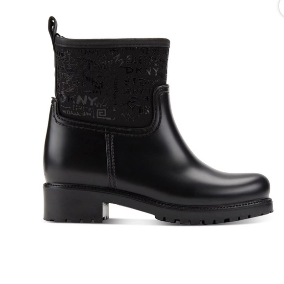 DKNY RAINY SLIP ON BOOTIE WELLIES - Picture 2 of 9